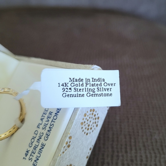 Shivam Black🖤 Spinel and White Topaz Gemstones Eternity♾️ Ring💍 - Picture 7 of 16